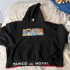 Black Graphic Hoodie